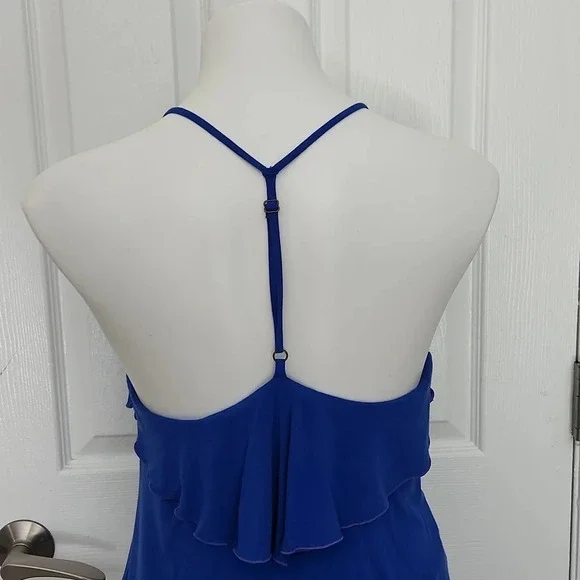 Moon Katz Royal Blue Layered Open Back Top - Picture 10 of 13